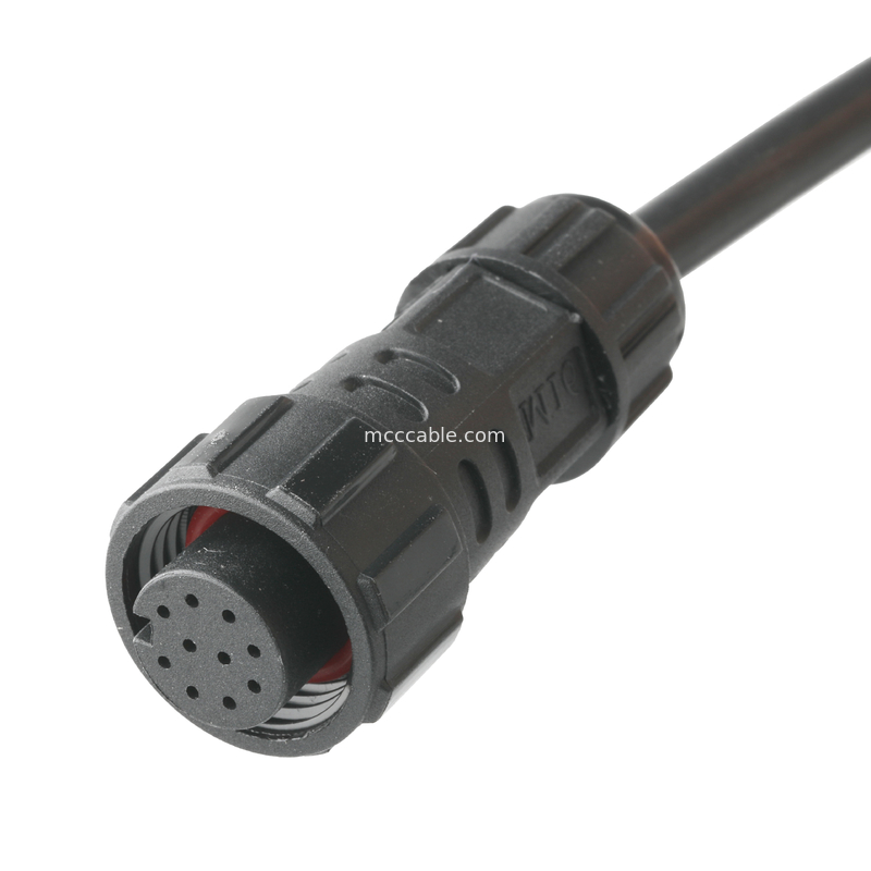 IP67 Conector à prova d'água M16 Feminino Para SH1.0 9P UL 2464 28AWG*4PR+AEB Cabo ROHS