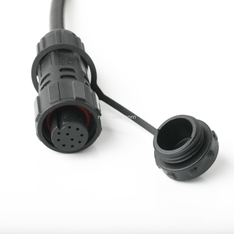 IP67 Conector à prova d'água M16 Feminino Para SH1.0 9P UL 2464 28AWG*4PR+AEB Cabo ROHS