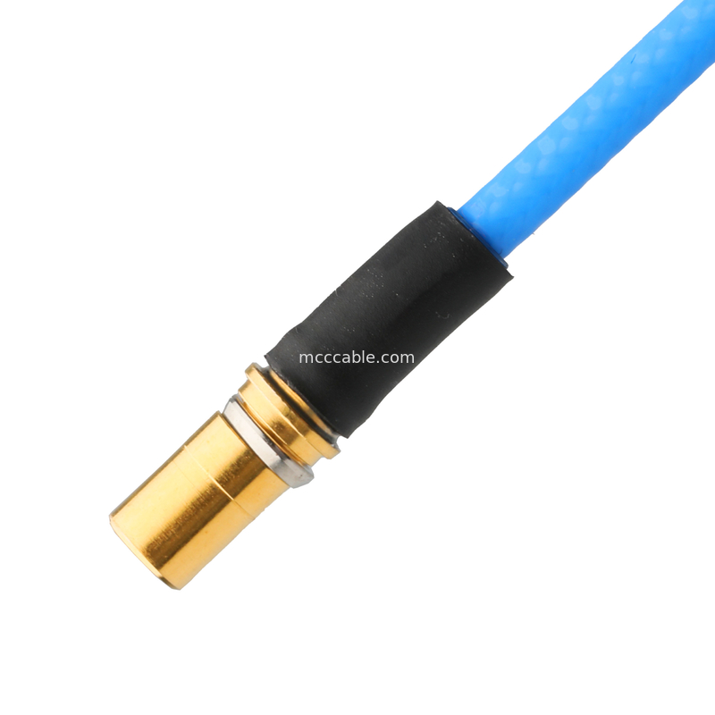 Conector de RF Low PIM Coaxial Cable Assemblies Flexível TFT-5G-402 Double Shielded com Blue FEP Jacket