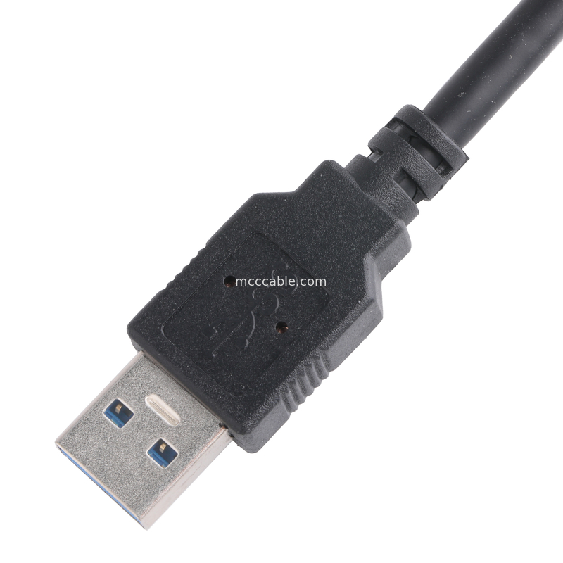 Cor preta 5gbps Usb 3.0 para Usb Micro B Comprimento do cabo de carregamento Personalizar Rohs
