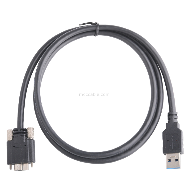 Cor preta 5gbps Usb 3.0 para Usb Micro B Comprimento do cabo de carregamento Personalizar Rohs