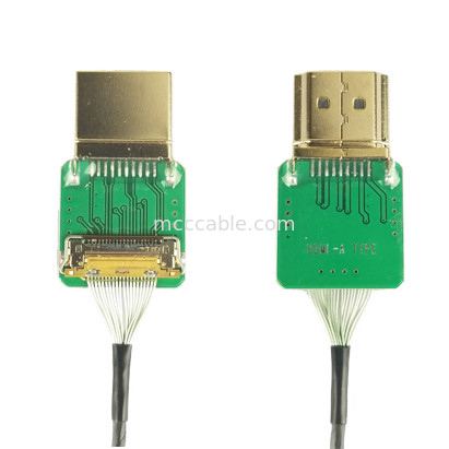 Adaptadores de conector 20525-020E-02 para o tipo Hdmi Adaptador de cabo Hdmi cabeça reta Hdmi-A passo 0,4mm