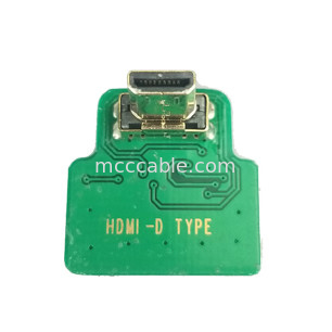 Adaptadores de conector MIPI ROHS Adaptador HDMI-D Micro cabeça de cotovelo HDMI-D para 20454-220-02 20455 20453