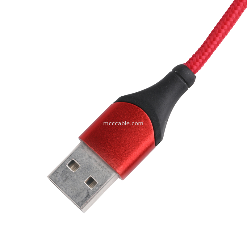 180 graus de rotação USB 3.0 Tipo A para Tipo C Cabo 1.5m de carregamento de alumínio