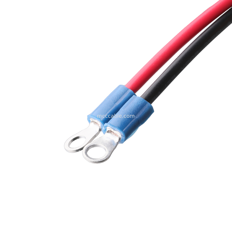 Conector de cabo de terminal de anel # 8 M4 KST RVS204 Ou KT Rv2-4S Comprimento Personalizar OEM / ODM