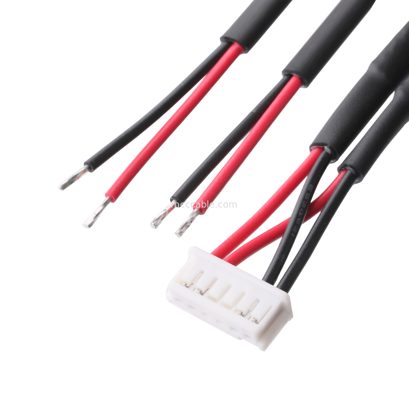 MOLEX 5023510600 PITCH 2.0mm 6P Casas para estanho*4Pcs UL1007 80C 300V 22AWG Diagrama de cor PVC ROHS