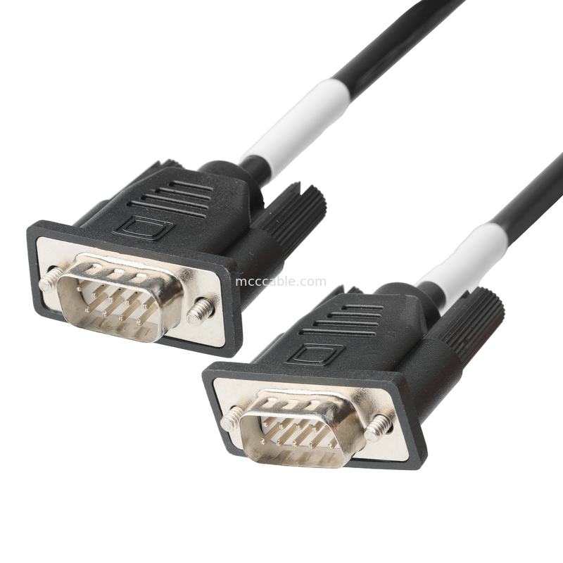D-SUB-9Pin masculino SOLDER TYPE núcleo de borracha branca camada de níquel para D-SUB-9Pin conector feminino OEM / ODM