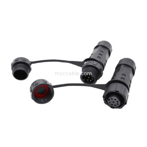 Fabrica Mini M12 8Pin Impermeável Conector Circular Plug Industrial IP67 Grau de Proteção Impermeável Homem/Mulher