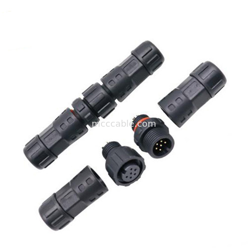 Fabrica Mini M12 8Pin Impermeável Conector Circular Plug Industrial IP67 Grau de Proteção Impermeável Homem/Mulher