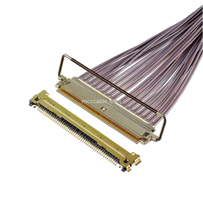 64 Gbps PAM4 81863-100B-01 50P 0,4 mm Pitch Tipo de acoplamento horizontal Micro-coaxial