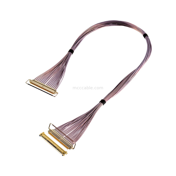 64 Gbps PAM4 81863-100B-01 50P 0,4 mm Pitch Tipo de acoplamento horizontal Micro-coaxial