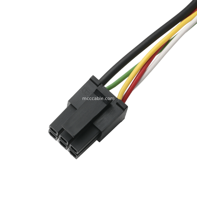 LVDS CABLE HSG 43025-0600 Picth 3.0mm MX para HSG 43025-0200 e RV1.25-4 conector OEM/ODM comprimento de cabo Personalizar