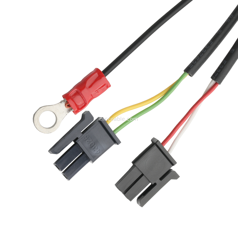 LVDS CABLE HSG 43025-0600 Picth 3.0mm MX para HSG 43025-0200 e RV1.25-4 conector OEM/ODM comprimento de cabo Personalizar