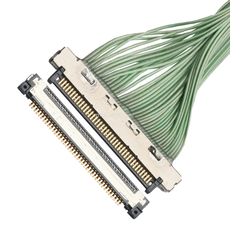 KEL USL00-40S Conector de cabo micro-coaxial lateral de 0,4 V tipo ângulo direito