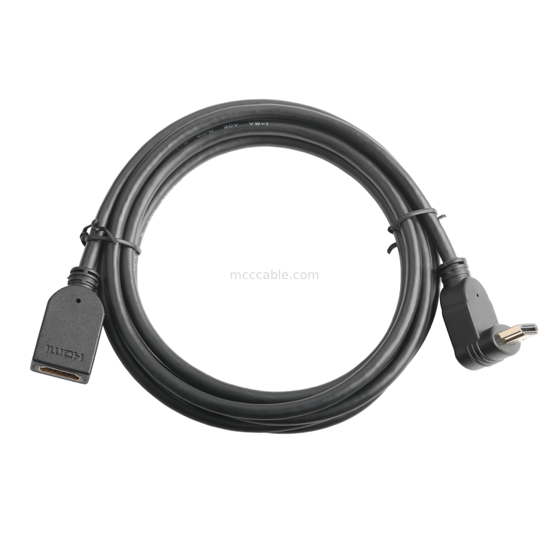 Associação de conectores de cabos LCD HDMI de 19 pin masculino vertical HDMI-A para 19 pin feminino