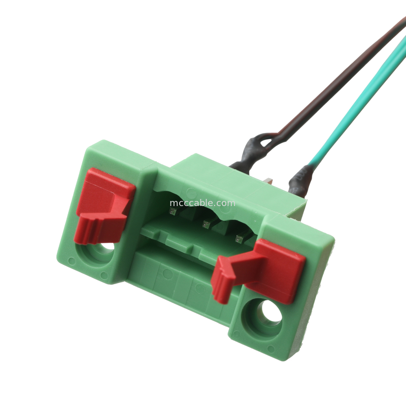 Reunião de cabos personalizados DFK-MSTB 2,5/3-G-5.08 para JST EH-4P UL 1061 22AWG Cabos