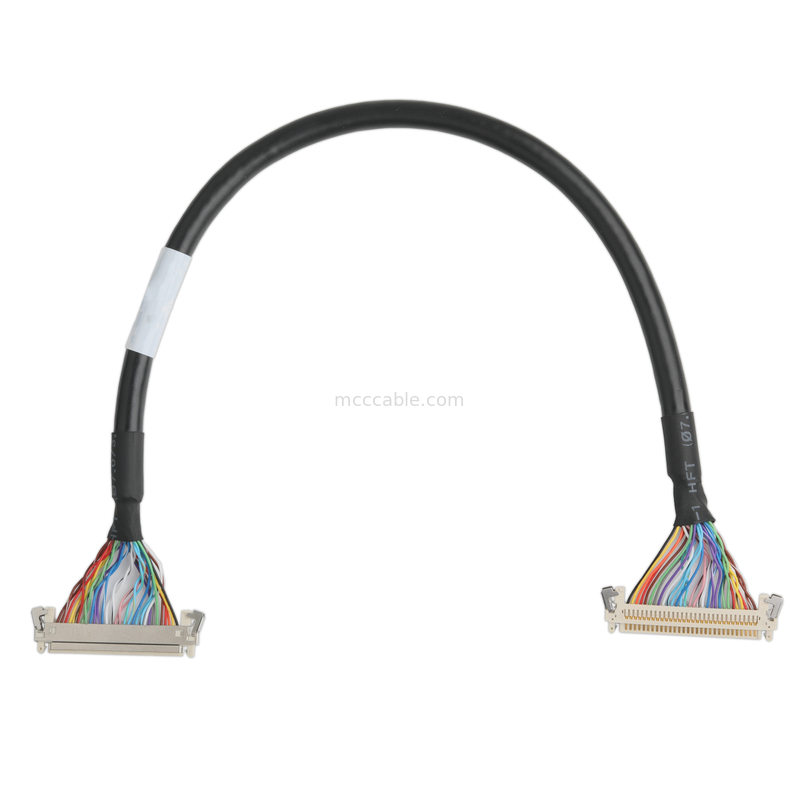 CABLO LCD JAE FI-X30HL Conector de cabo da placa-mãe UL20276 AWG30 com trança e rótulo UL