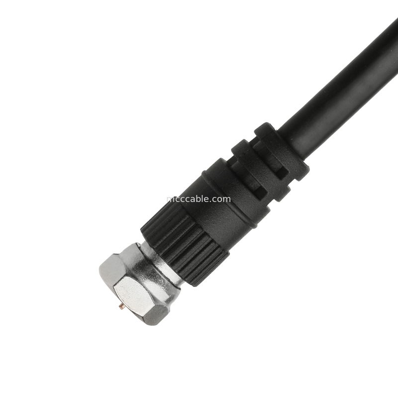 Conectores de cabo coaxial de RF RG-59 Conector de cabeça dupla Recepção de antena/sinal wifi