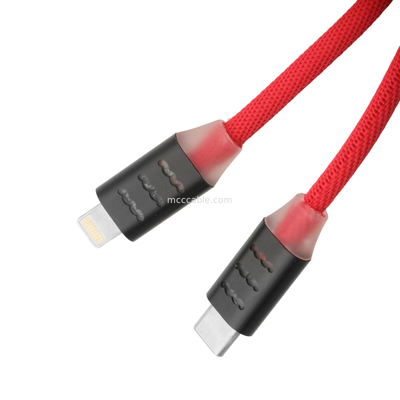 USB C para Cable Lightning para carregamento rápido Samsung e Apple telefones OEM / ODM