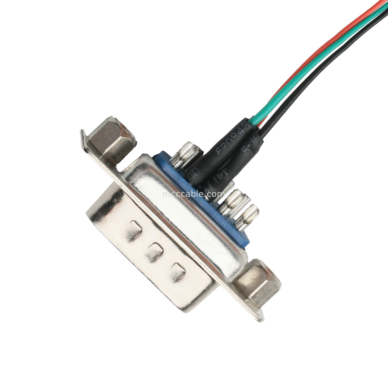 DB 9P LVDS Cable Assembly D-SUB-9P Solder masculino para MX1.25mm 4Pin Wire Connector OEM/ODM