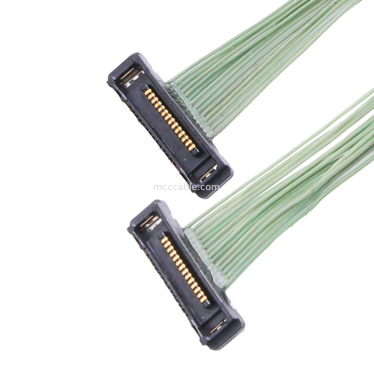 35P Micro Cable Coaxial 20380-035t-06 Lvds Conector 0,4 mm Ângulo direito de inclinação
