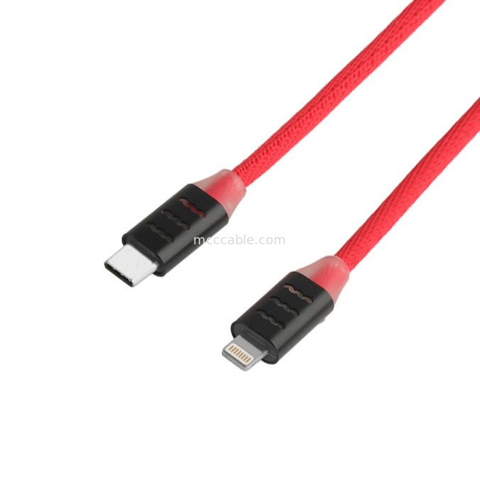USB C para Cable Lightning para carregamento rápido Samsung e Apple telefones OEM / ODM