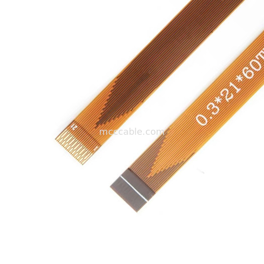 21 cabo do pino FFC FPC, conector flexível da exposição dos lvds do passo do cabo liso 0.3mm de FPC