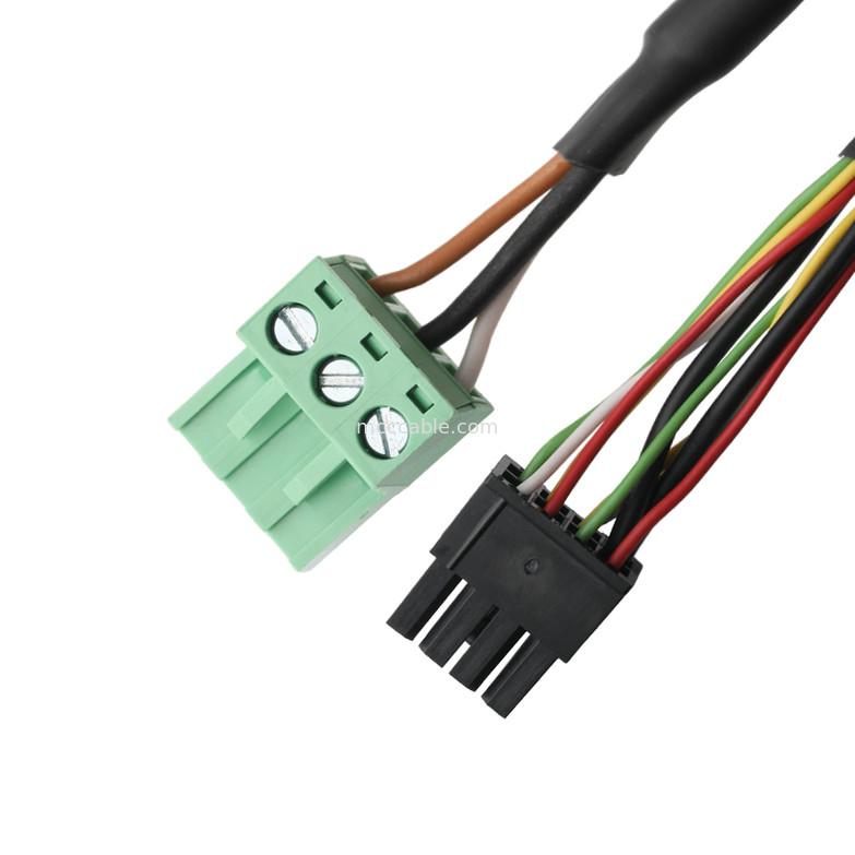 Adaptador de cabo LVDS DB-15P FEMEMENA para HSG 43025-0800 8P e 691352710003 3P Terminal macho verde Cabo de conector OEM/ODM