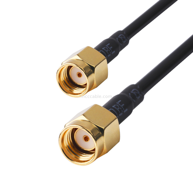 Conector de RF 50 ohm Impedância Lmr100 RF Cabo coaxial Cable preto LCD lvds cabo samtec cabo de alta velocidade