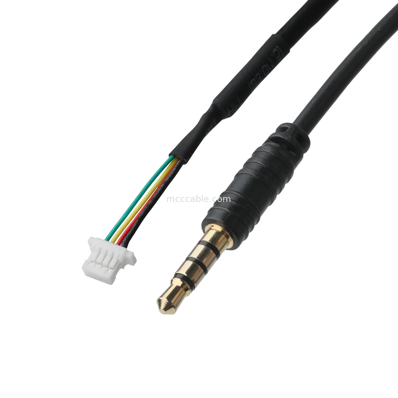 3.5mm 4Pin Heaphone Earphone Plug MALE para JST SHR-04V-S-B