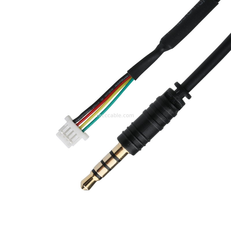 3.5mm 4Pin Heaphone Earphone Plug MALE para JST SHR-04V-S-B