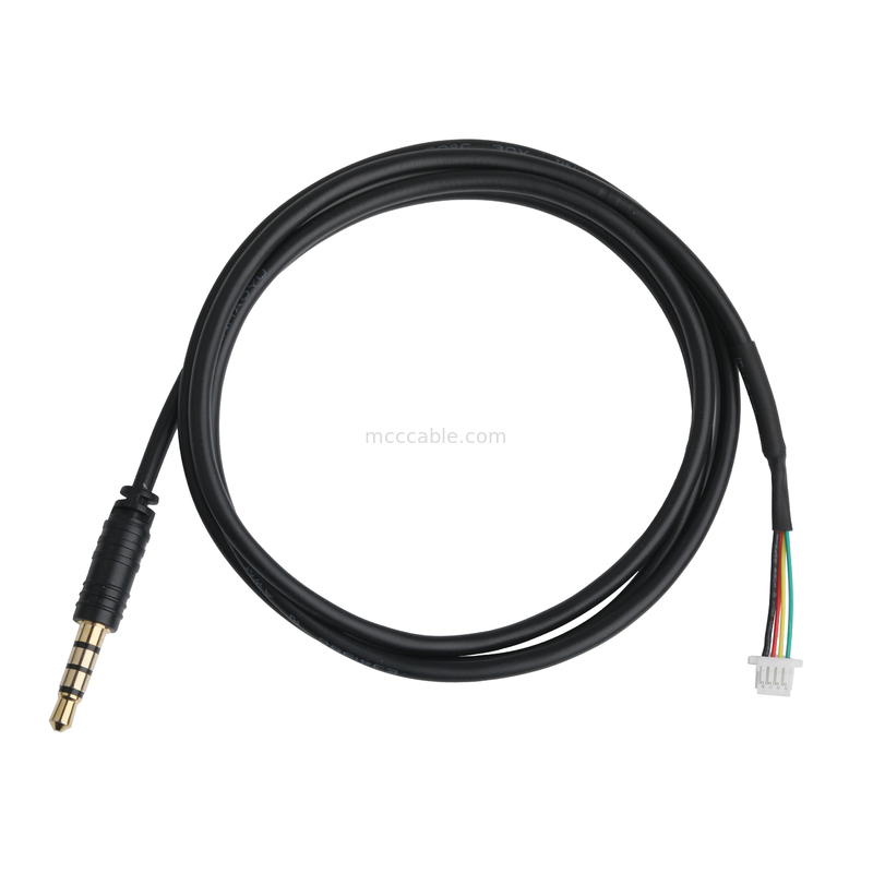 3.5mm 4Pin Heaphone Earphone Plug MALE para JST SHR-04V-S-B