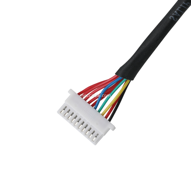 Cabos de vídeo 10P JST SHLP-10V-S-B para arneses semi-desmontados conjuntos de cabos coaxial personalizados Arneses de fios automotivos