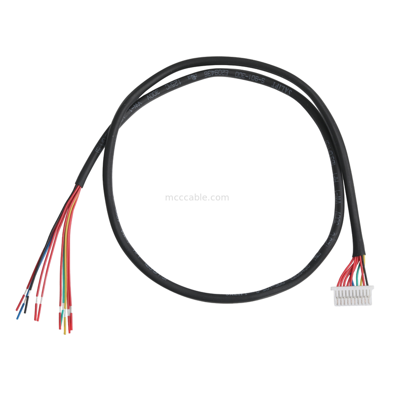 Cabos de vídeo 10P JST SHLP-10V-S-B para arneses semi-desmontados conjuntos de cabos coaxial personalizados Arneses de fios automotivos