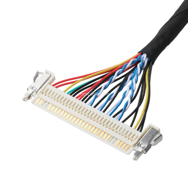 JAE FI-X30HL 30P 1,0 mm de passo para JAE FI-S20S 20P e SHLP-6P conjunto de cabos LVDS OEM/ODM