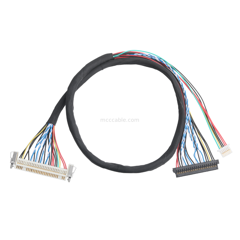 JAE FI-X30HL 30P 1,0 mm de passo para JAE FI-S20S 20P e SHLP-6P conjunto de cabos LVDS OEM/ODM