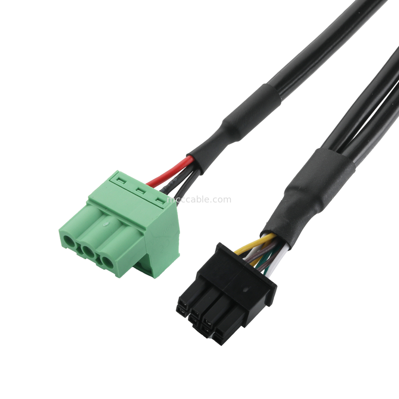 Conectores de cabo industrial personalizados DB-15P Fêmea para HSG 43025-0800 passo 3,0 mm e 691352710003 passo 5,8 mm