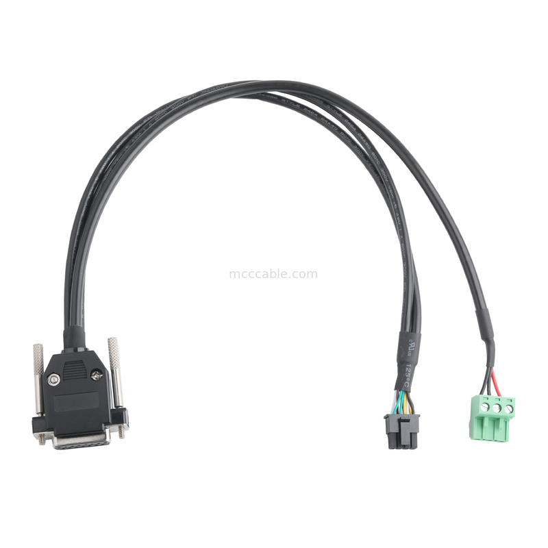 Conectores de cabo industrial personalizados DB-15P Fêmea para HSG 43025-0800 passo 3,0 mm e 691352710003 passo 5,8 mm