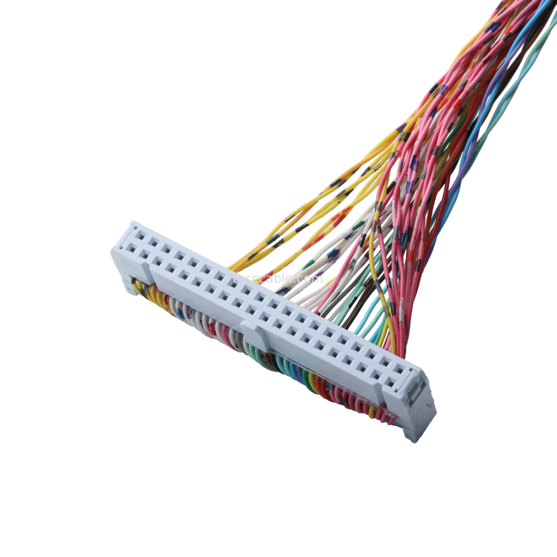 Conector 89140-0101 RCPT 40P IDC 26-28AWG GOLD Directo, NPT Hubs com anel de vedação integrado