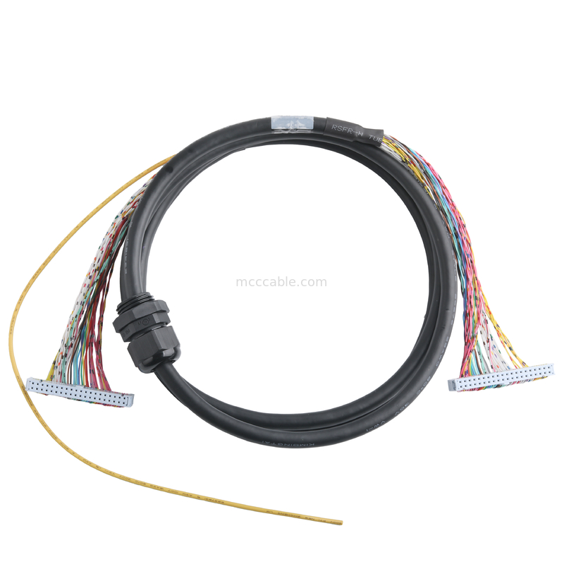 Conector 89140-0101 RCPT 40P IDC 26-28AWG GOLD Directo, NPT Hubs com anel de vedação integrado