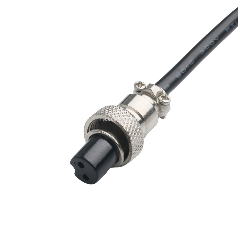 Conector CLEAR PVC 30P D-SUB FEMMALE para GX12 M12-2P Conectores de montagem de cabos personalizados OEM/ODM
