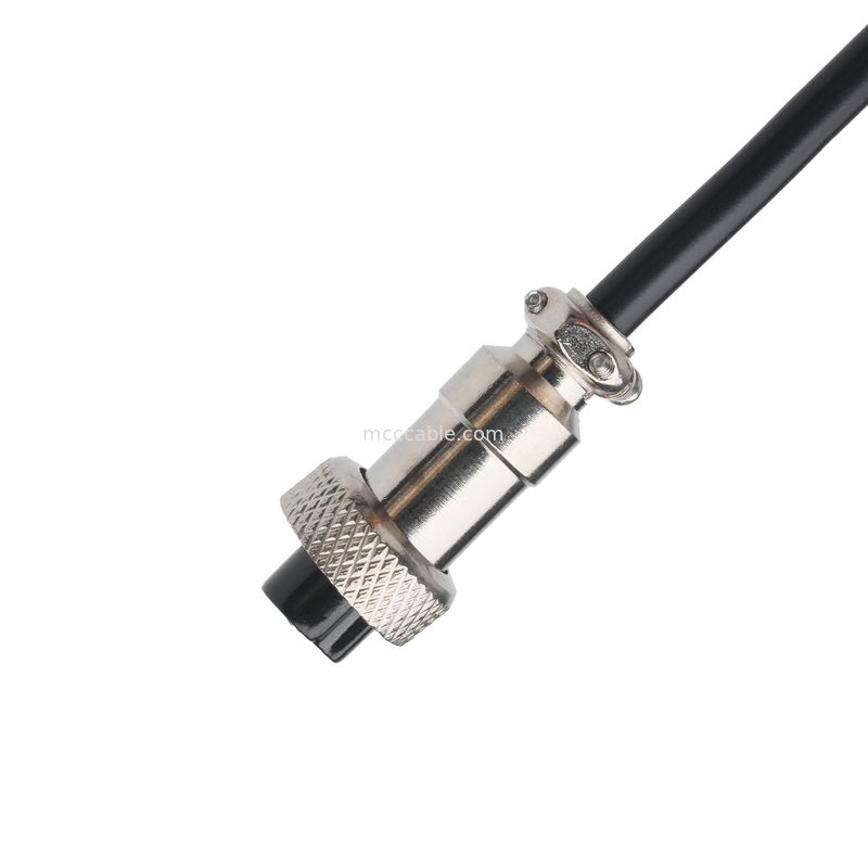 Conector CLEAR PVC 30P D-SUB FEMMALE para GX12 M12-2P Conectores de montagem de cabos personalizados OEM/ODM