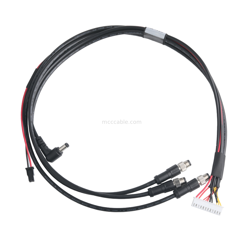 XHB-12P para M8 CONN Cable Assembly e DC CONN ou 43025-0400 CONN Pitch 3.0mm OEM/ODM