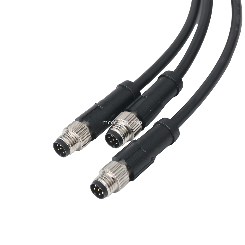 XHB-12P para M8 CONN Cable Assembly e DC CONN ou 43025-0400 CONN Pitch 3.0mm OEM/ODM