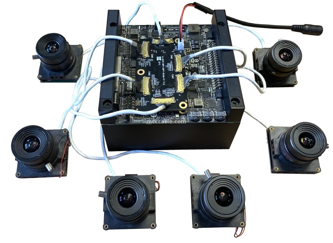 Micro Coax LI-JXAV-MIPI-ADPT-6CAM para LI-IMX290-MIPI-M12 FAW-1233-03 Cable Nvidia Camera Board And Design Camera Connecto