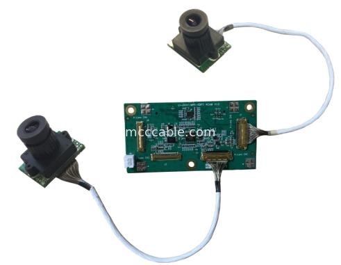 Micro Coax LI-JXAV-MIPI-ADPT-4CAM placa de câmera e conector de câmera de design FAW-1233-02 cabo OEM/ODM