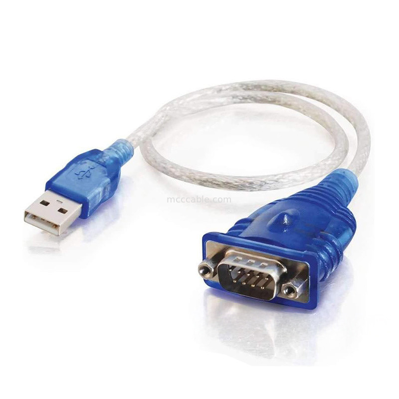 PL2303GT USB para cabo serial USB-A para DB-9P Conector Interface, protocolo RS232-340 Serial, Suporta comprimento de cabo personalizado