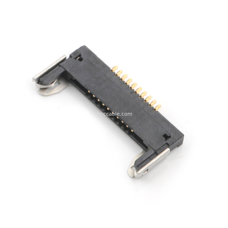 20345-010T-32R 20347-310T-12R 0,5 mm de inclinação, conector micro-coaxial tipo acoplamento horizontal