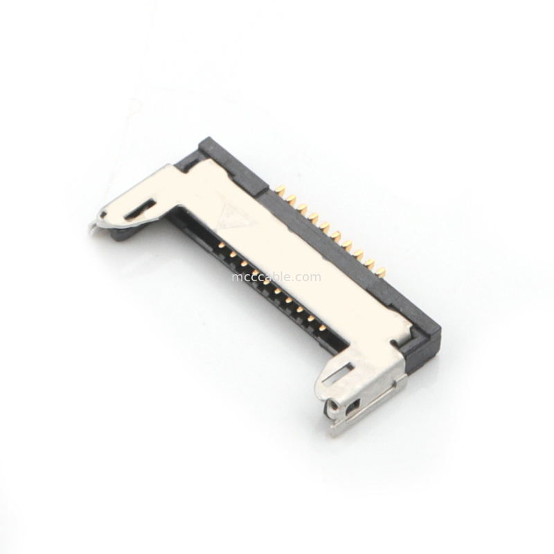 20345-010T-32R 20347-310T-12R 0,5 mm de inclinação, conector micro-coaxial tipo acoplamento horizontal