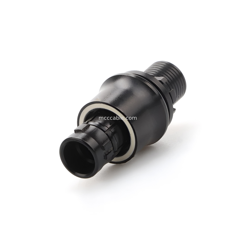 Conector circular à prova d'água industrial Conector militar feminino da série X 8P - Transmissão de dados de alta velocidade